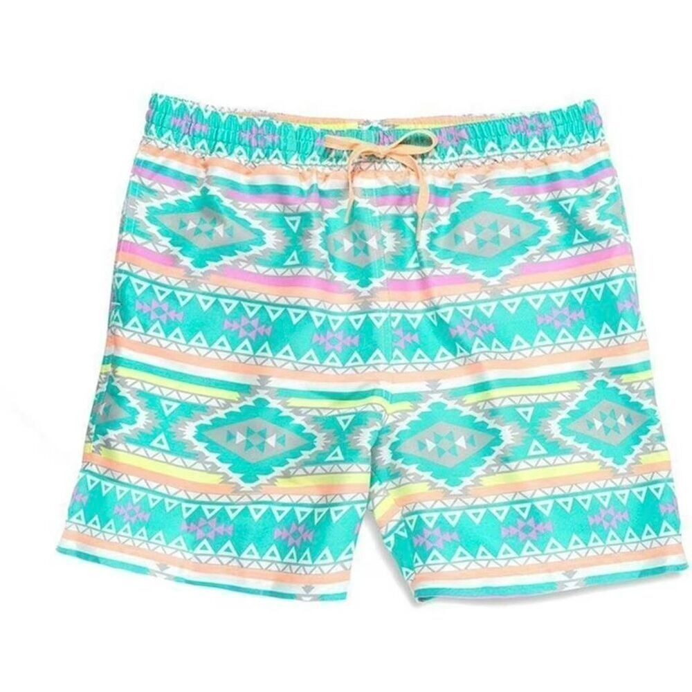Chubbies‎ Swim Trunks Board Shorts Men's XL Multicolor Drawstring Beach Stretch